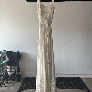 Free People Elegant Cream Lace Dress
